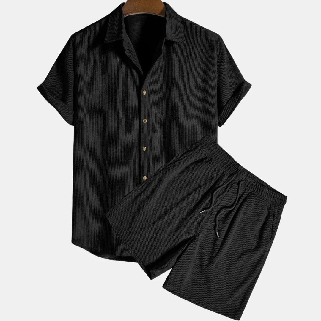 Elegancki męski garnitur letni